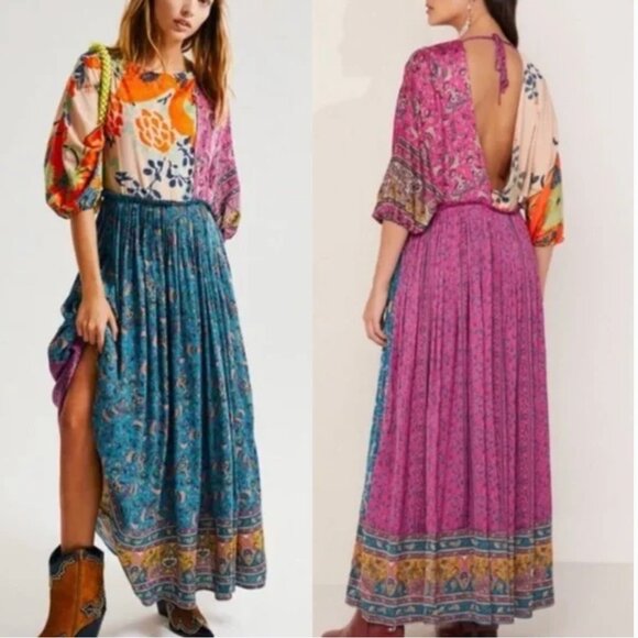 NWT Free People What You Want Maxi Dress Sz Large - Picture 12 of 12
